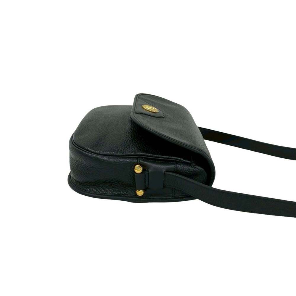 CHRISTIAN DIOR Vintage Black Leather Shoulder Bag - Picture 6 of 10